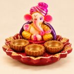 Ganesha Three-Cup Candle Holder