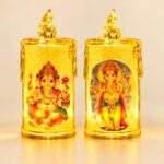 Ganesha LED Candles - Pair