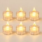 Transparent LED Tealights - Set of 6