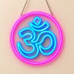 Round Om Neon-Style LED Light - 30 cm