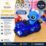 Stitch-Themed Spray Toy Car