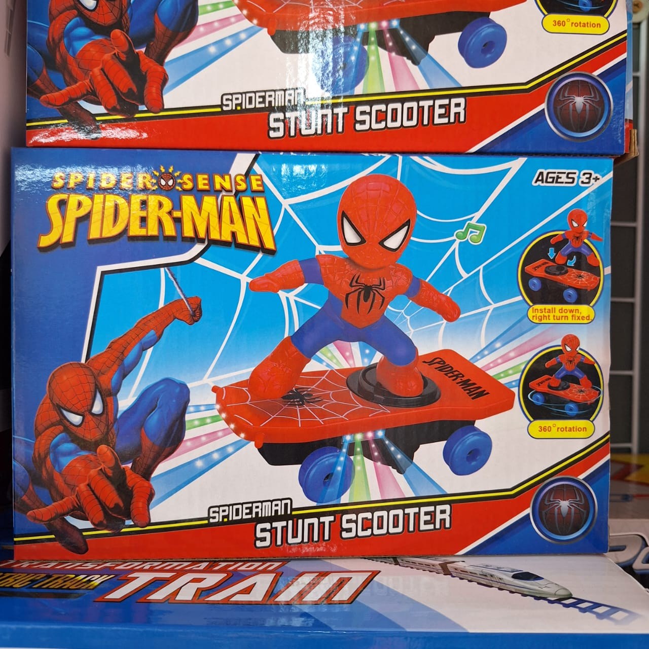 ts-toys-20261014-t050 Spider-Man-Themed Stunt Scooter Toy - Image 1