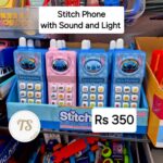 Stitch-Themed Toy Phone with Sound and Light