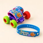 Colourful Mini Toy Car with Wristband